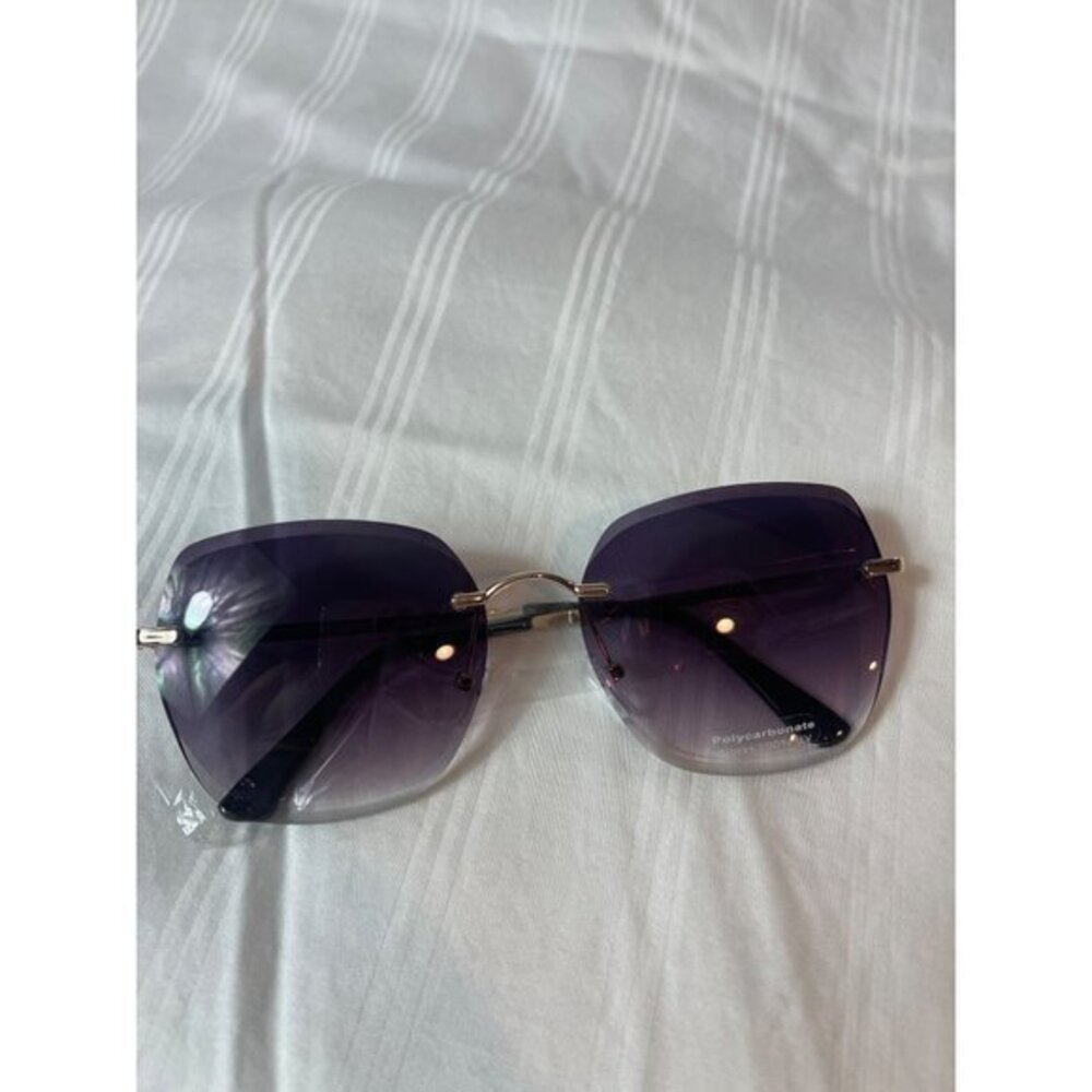 Around Me Round Frame‎ Rimless Sunglasses Grey - Picture 6 of 9
